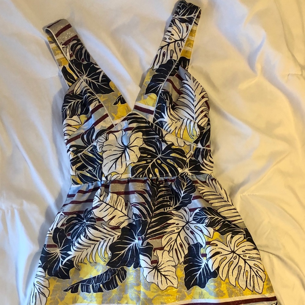 Women’s H&M Tropical Mixed Print Dress, size US 8